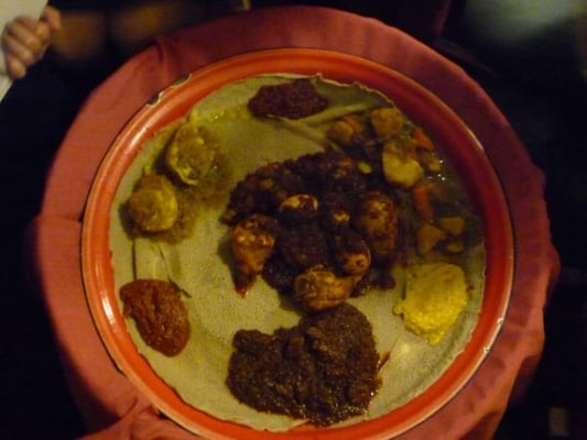 Photo of Meskerem - Washington, DC, DC, US. I liked EVERYTHING on this plate..!