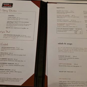 Ruth's Chris Steak House - Menu - Seafood Near Me - Columbus, Ohio Ruth's Chris Steak House - Menu - Seafood Near Me - Columbus, Ohio