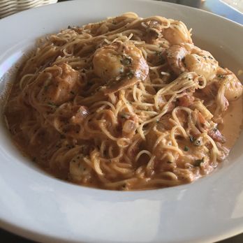 Alza Osteria - Shrimp & Scallops (with Parma Rosa sauce) - Pizza Near Me - Brea, California Alza Osteria - Shrimp & Scallops (with Parma Rosa sauce) - Pizza Near Me - Brea, California