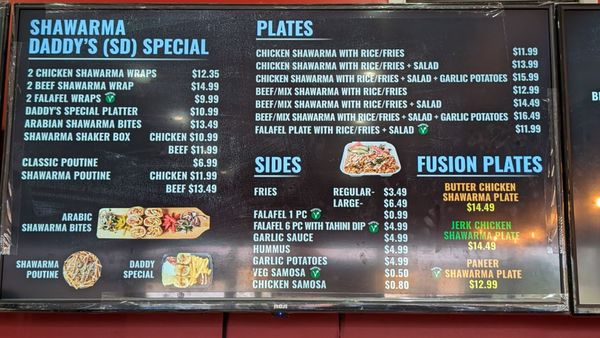 Menu photo 5 Shawarma Daddy Scarborough, ON Menu photo 5 Shawarma Daddy Scarborough, ON