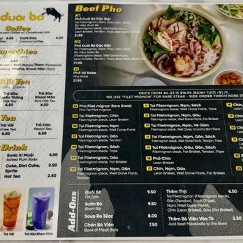 Pho Duoi Bo - Menu - Vietnamese Near Me - San Jose, California Pho Duoi Bo - Menu - Vietnamese Near Me - San Jose, California