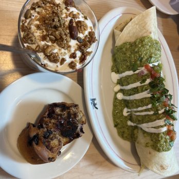 Fox And The Hen - Blueberry muffin, yogurt parfait and the burrito - Breakfast & Brunch Near Me - Denver, Colorado