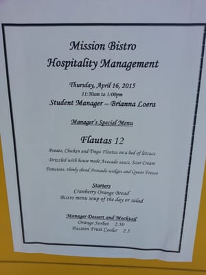 Menu photo 3 Mission Bistro Santa Clara, CA Menu photo 3 Mission Bistro Santa Clara, CA