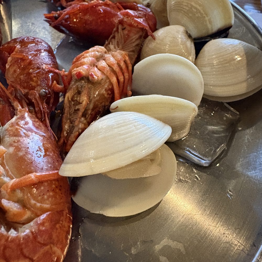 All That Shabu - Crawfish and clams galore! Two of the other seafood options - Hot Pot Near Me - Irvine, California