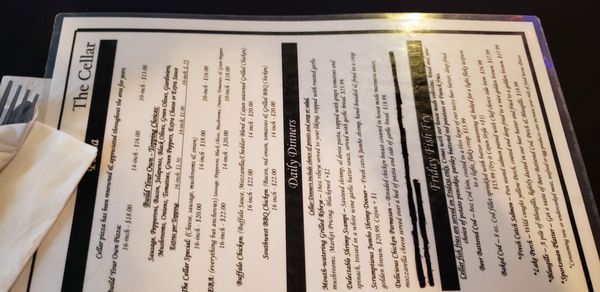 Menu photo 2 The Cellar on Oakwood Oak Creek, WI Menu photo 2 The Cellar on Oakwood Oak Creek, WI