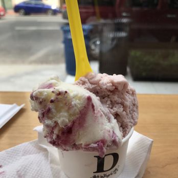 Dolcezza - Small gelato with Roasted Strawberry and Marscapone & Berries - Coffee & Tea Near Me - Washington, DC, District of Columbia