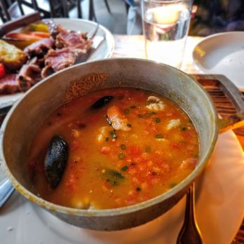 Le Jardin Bistro - Bouillabaisse. $41. Provencal fish stew, cod, mussels, shrimp, saffron. Very tasty. Nice broth - French Near Me - New York, New York Le Jardin Bistro - Bouillabaisse. $41. Provencal fish stew, cod, mussels, shrimp, saffron. Very tasty. Nice broth - French Near Me - New York, New York