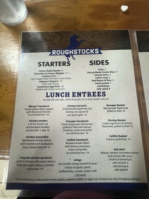 Menu photo 4 RoughStocks Grill Dunnellon, FL