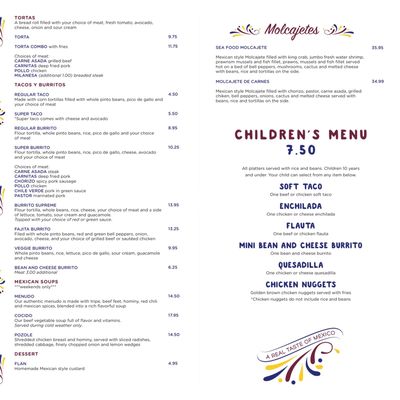 Menu photo 6 Castillo's Mexican Restaurant San Jose, CA Menu photo 6 Castillo's Mexican Restaurant San Jose, CA
