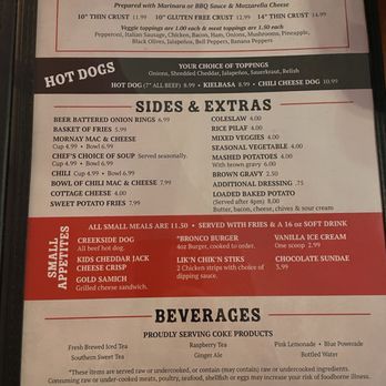 The Cellar at Creekside - Pizza, sides - Bars Near Me - Mayer, Arizona