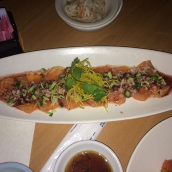 Kushiyu - Salmon and veggie sashimi - Sushi Bars Near Me - Tarzana, California