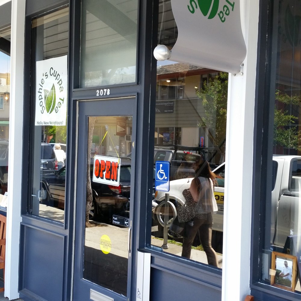 Sophie's Cuppa Tea - front of the shop - Coffee & Tea Near Me - Oakland, California Sophie's Cuppa Tea - front of the shop - Coffee & Tea Near Me - Oakland, California