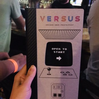 VERSUS - I really appreciated this menu design! - Arcades Near Me - Boston, Massachusetts
