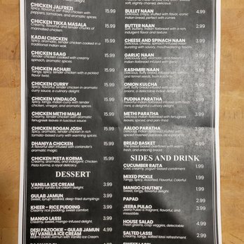 White Tiger Indian Restaurant - Menu - Indian Near Me - Richmond, Virginia