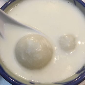 Dessert Republic - Black sesame balls in almond tea - Chinese Near Me - San Mateo, California