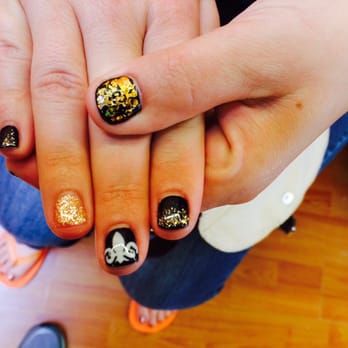 Sunset Nails - I asked for a New Orleans Saints theme and they really delivered!! - Nail Salons Near Me - San Francisco, California