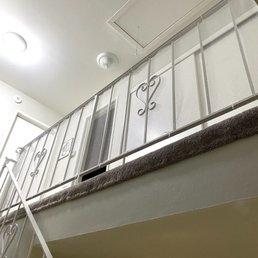 Our old stair guardrail. Our old stair guardrail.
