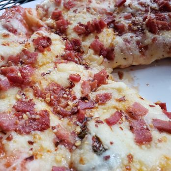 Ventosa Vineyards - $13.95 personal pizza.   I didn't care for it. I didn't like the cheese they used. - Wineries Near Me - Geneva, New York