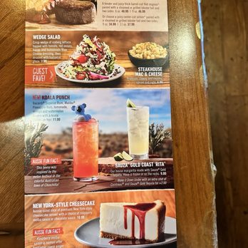 Outback Steakhouse - Menu - Steakhouses Near Me - Poway, California