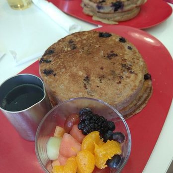 The Local - Their Vegan Spelt Blueberry Pancakes. They didn't serve earth balance butter but you won't miss it. They were fluffy, delicious and filling. - American Near Me - Prescott, Arizona The Local - Their Vegan Spelt Blueberry Pancakes. They didn't serve earth balance butter but you won't miss it. They were fluffy, delicious and filling. - American Near Me - Prescott, Arizona