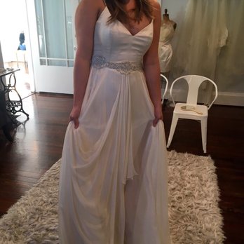 The Sentimentalist - Having fun trying on dresses! - Bridal Near Me - Atlanta, Georgia