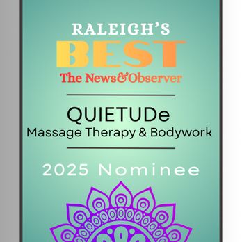 QUIETUDe Massage Therapy & Bodywork - Raleigh's Best 2025 Nominee - Massage Therapy Near Me - Raleigh, North Carolina QUIETUDe Massage Therapy & Bodywork - Raleigh's Best 2025 Nominee - Massage Therapy Near Me - Raleigh, North Carolina