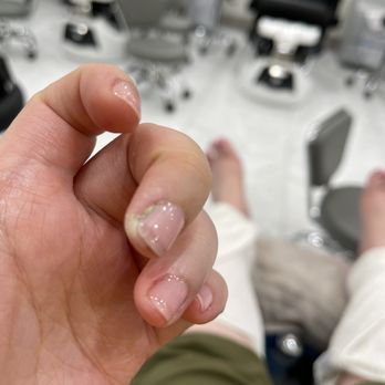French Nails - Told her to be careful... - Nail Salons Near Me - Dallas, Texas French Nails - Told her to be careful... - Nail Salons Near Me - Dallas, Texas