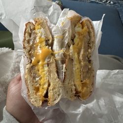 Butchertown Coffee - Sausage egg and cheese