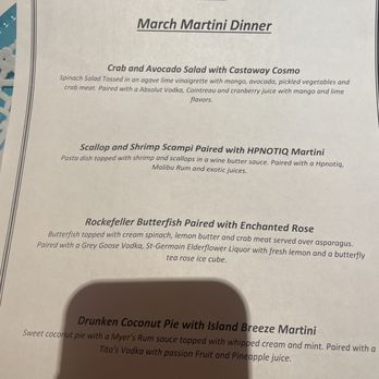 Bonefish Grill - March martini madness - Seafood Near Me - Orlando, Florida Bonefish Grill - March martini madness - Seafood Near Me - Orlando, Florida