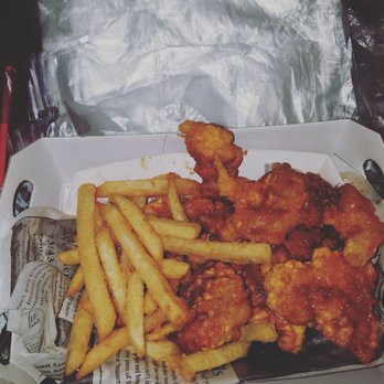 TSAôCAA - Honey Garlic Chicken combo with fries (plastic gloves provided) - Bubble Tea Near Me - Brooklyn, New York