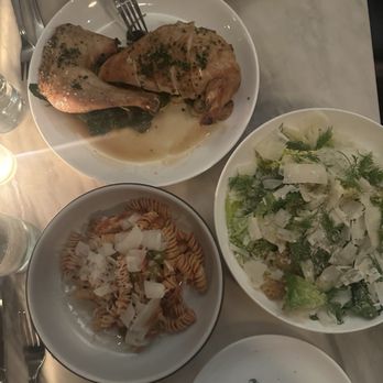 Lula Cafe - Main dishes: Rabbit Ragu, Caesar salad, chicken. - New American Near Me - Chicago, Illinois