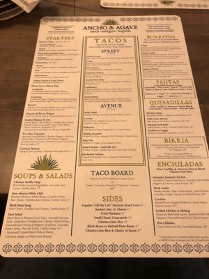 Menu photo 3 Ancho & Agave Lee's Summit, MO