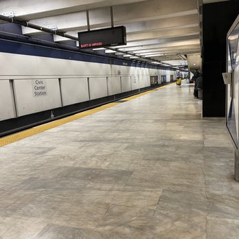 MUNI / BART Station - Civic Center - Sooooooo much cleaner lately AND a drastically reduced none patron squad lurking in the none existent shadows. - Train Stations Near Me - San Francisco, California MUNI / BART Station - Civic Center - Sooooooo much cleaner lately AND a drastically reduced none patron squad lurking in the none existent shadows. - Train Stations Near Me - San Francisco, California