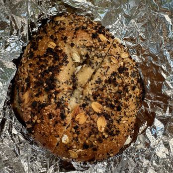 Leo's Bagels - Everything bagel with cream cheese - Coffee & Tea Near Me - New York, New York Leo's Bagels - Everything bagel with cream cheese - Coffee & Tea Near Me - New York, New York