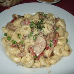 Capo's Restaurant & Speakeasy - Tortellini Trafficante with Italian Sausage