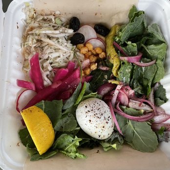 Dune Downtown - Hummus & Egg Plate* - Falafel Near Me - Los Angeles, California