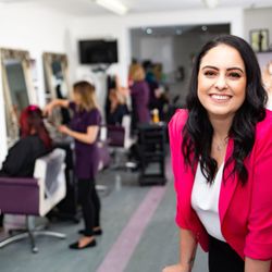 Serenity Loves - Jo Bevilacqua, Owner of Peterborough Hairdressers and Beauty salon with a creche. Free parking outside.