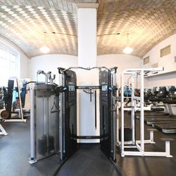 Constance Baker Motley Recreation Center - Fitness room -- not quite as bright as this, but you get the idea.