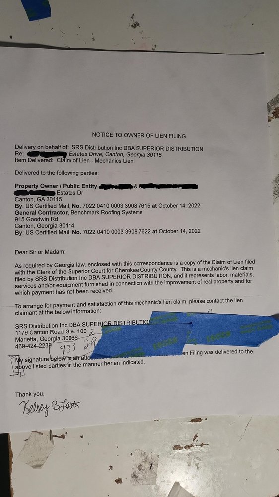 Slide of Benchmark Roofing Systems