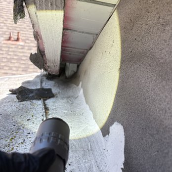 Armored Exterminators - Another rodent entry point found on the roof leading into the attic. (notice the heavy rub marks) - Pest Control Near Me