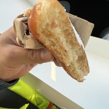 Krispy Kreme - 3 bites in plain and no jelly ! Ridiculous! - Donuts Near Me - Gardena, California
