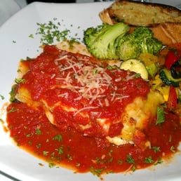 Spinach Lasagna. A liberal portion to be sure and nicely presented, The vegetables were properly steamed and fresh. Spinach Lasagna. A liberal portion to be sure and nicely presented, The vegetables were properly steamed and fresh.