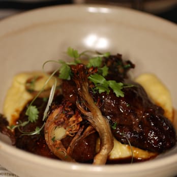Bluejacket - Pork cheeks with mushrooms and grits - Breweries Near Me - Washington, DC, District of Columbia Bluejacket - Pork cheeks with mushrooms and grits - Breweries Near Me - Washington, DC, District of Columbia