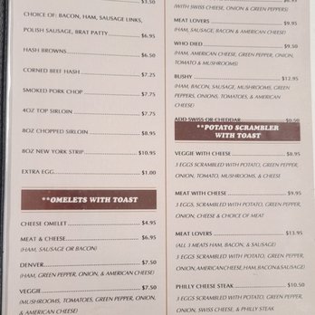 Rivers Edge - Menu as of 11/2/2023 - Breakfast & Brunch Near Me - Saukville, Wisconsin