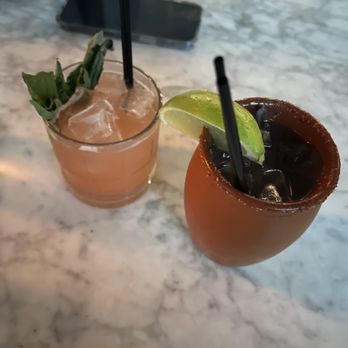 Overlook Lodge: A Rustic Watering Hole - The Portland and tequila based drink with tajin rim! - Cocktail Bars Near Me - Cincinnati, Ohio