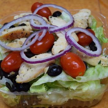 Andrea's Pizza - a salad in a plastic container - Pizza Near Me - Grand Rapids, Michigan
