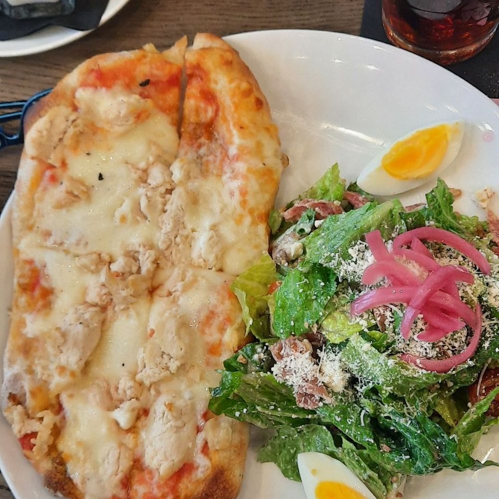 Theo's Italian - My lunch. Chopped salad was delicious. Pista with chicken - Italian Near Me - Plainfield, Indiana