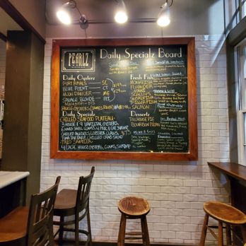 Pearlz - Menu board - Seafood Near Me - Charleston, South Carolina Pearlz - Menu board - Seafood Near Me - Charleston, South Carolina