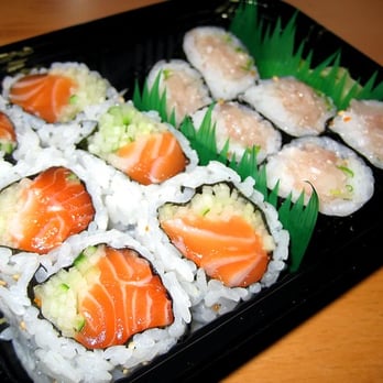 Suma Sushi - Salmon & cucumber roll ($4.50) Yellow tail & scallion roll ($5) - Sushi Bars Near Me - New York, New York Suma Sushi - Salmon & cucumber roll ($4.50) Yellow tail & scallion roll ($5) - Sushi Bars Near Me - New York, New York