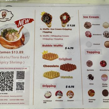 Sweety Cafe - Ramen/ ice cream menu - Coffee & Tea Near Me - Kissimmee, Florida Sweety Cafe - Ramen/ ice cream menu - Coffee & Tea Near Me - Kissimmee, Florida